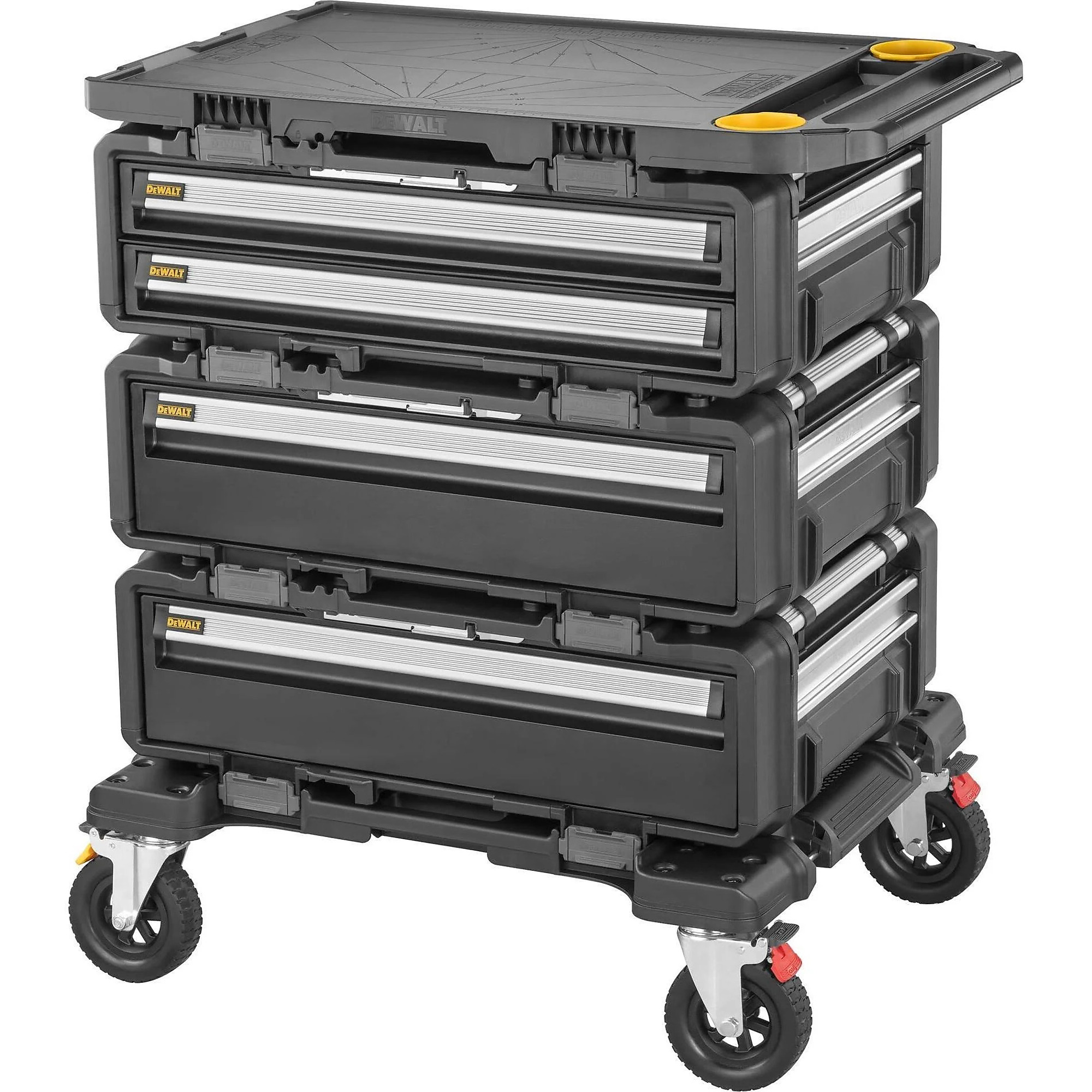 DeWalt TOUGHSYSTEM 2.0 DXL 5-in-1 Modular Workstation — 30in., Ergonomic Design, Lockable Drawers, Model# DWTDWST60510
